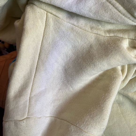 Aviator Nation Neon Yellow Blue Stripe Zip Up Hoodie - Picture 4 of 6